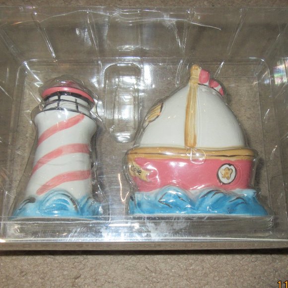 Essential Home Twilight Cove Salt & Pepper Shaker Set - Picture 4 of 5